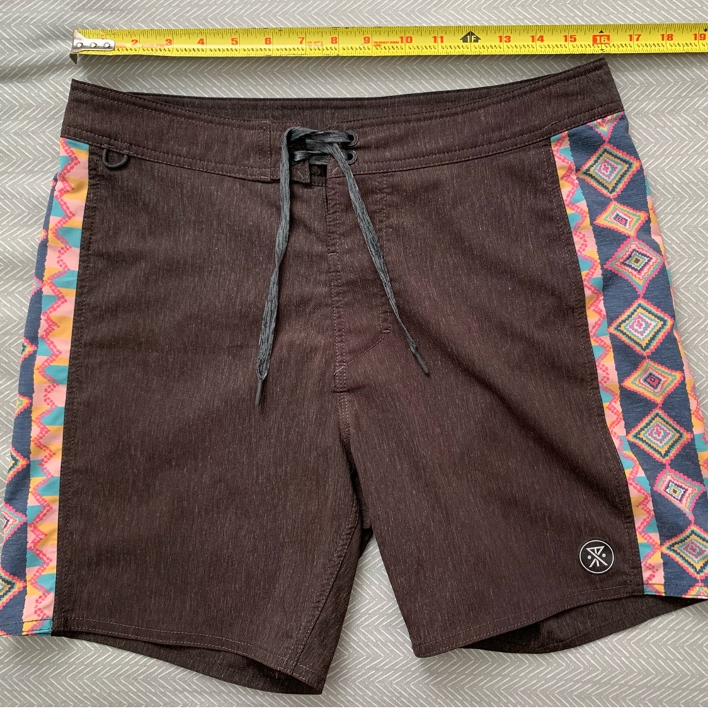 Roark Kilim Stripe 17” Boardshort